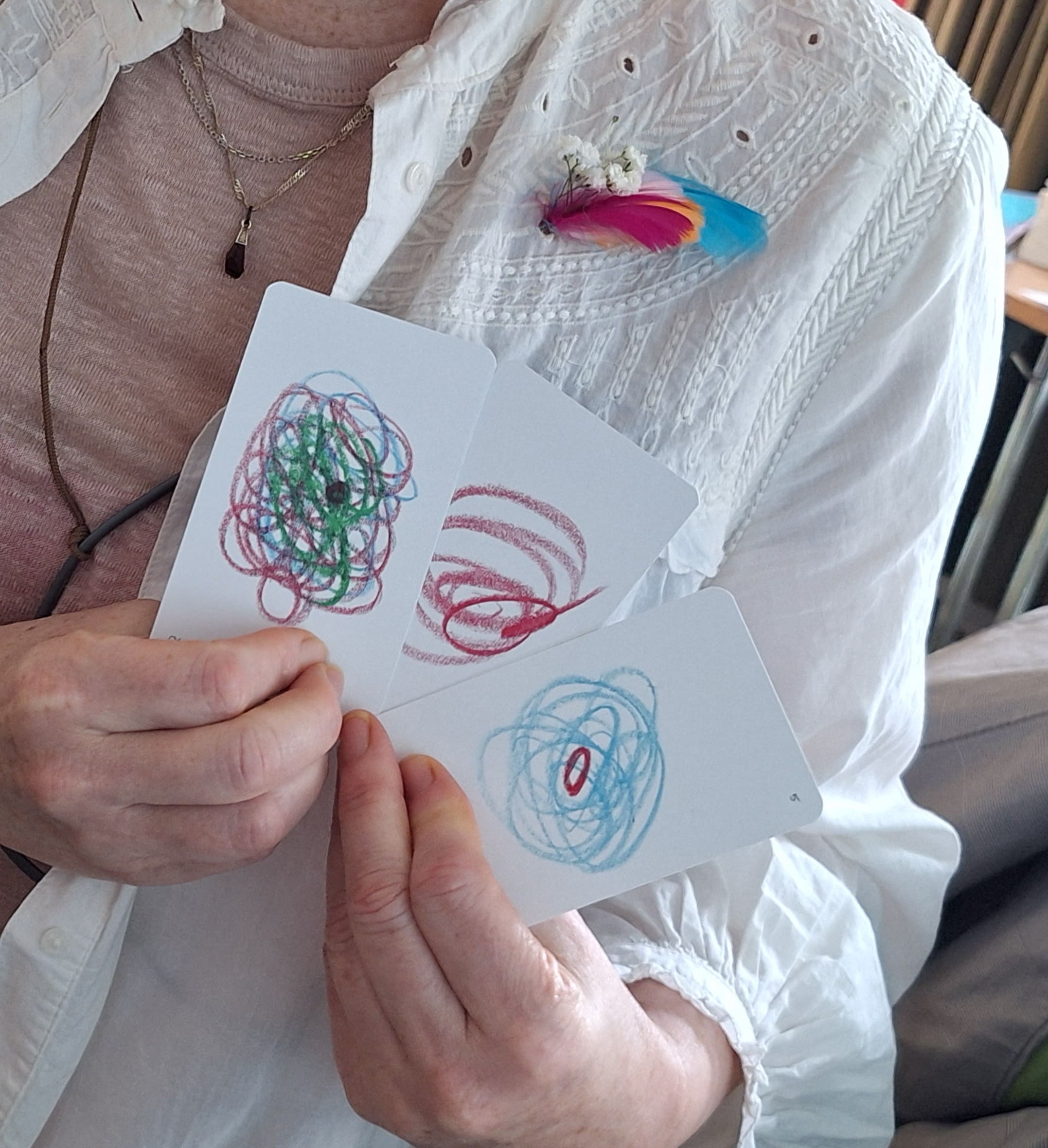 Work on a shirt inspired by Focus for the Soul cards